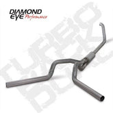 99-03 7.3L Diamond Eye 4" Stainless Turbo Back Dual Exhaust W/ Muffler - K4320S